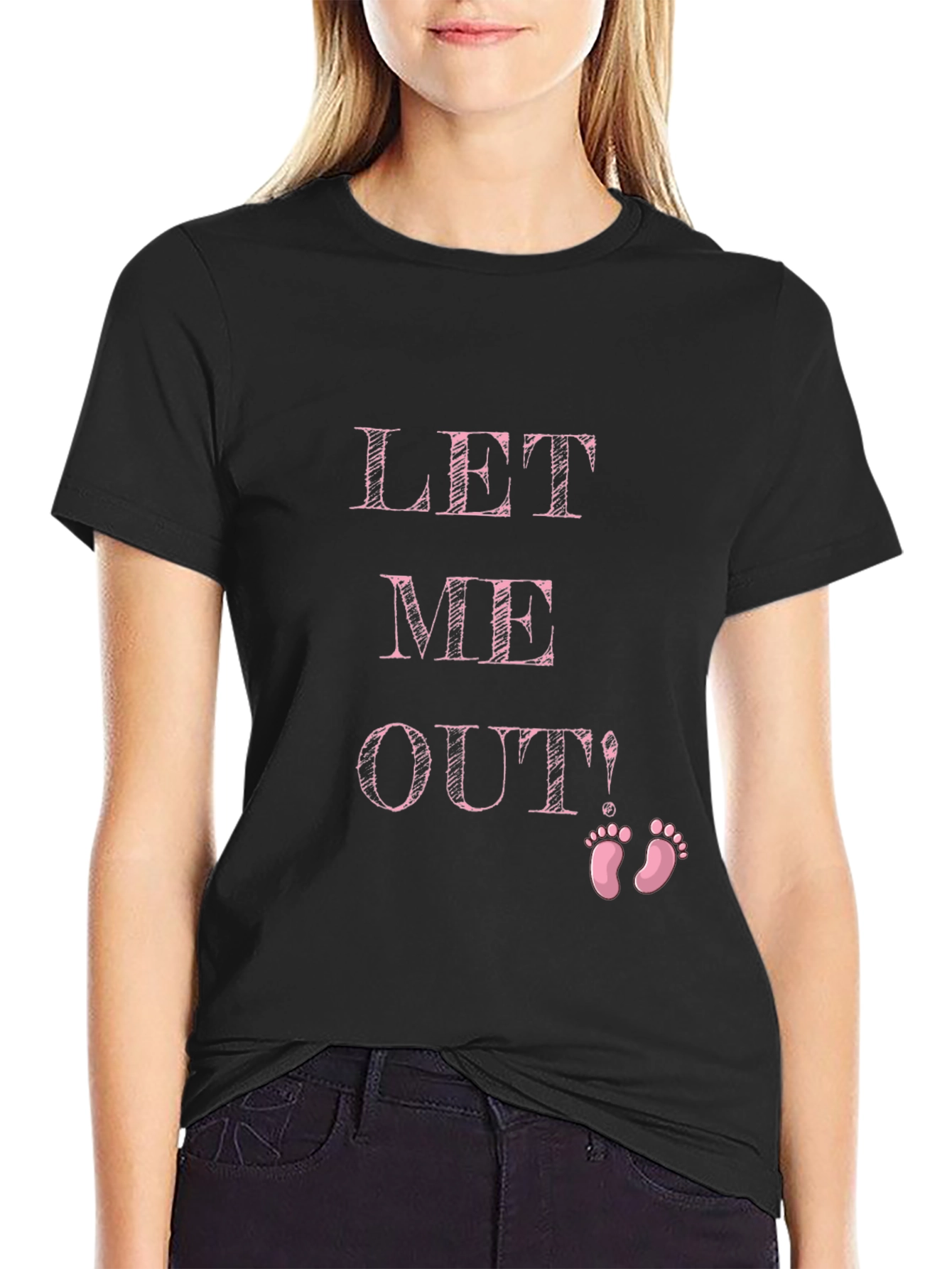 Funny Pregnancy Announcement Shirt - Let Me Out!