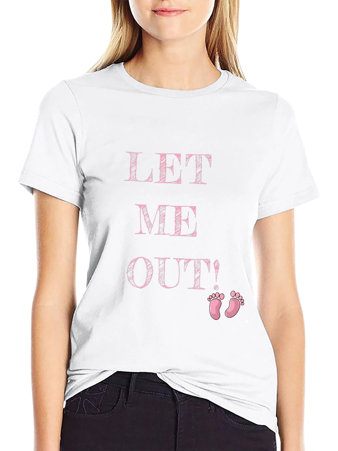 Funny Pregnancy Announcement Shirt - Let Me Out!