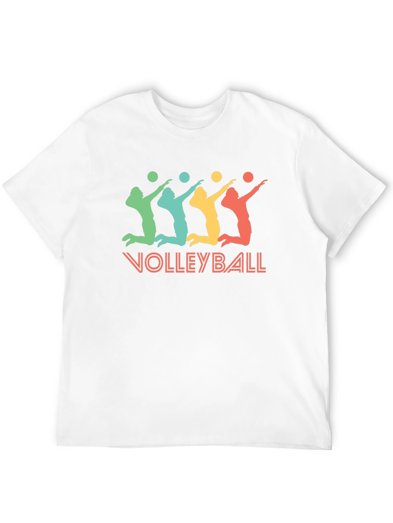 Volleyball Graphic T-Shirt - Black