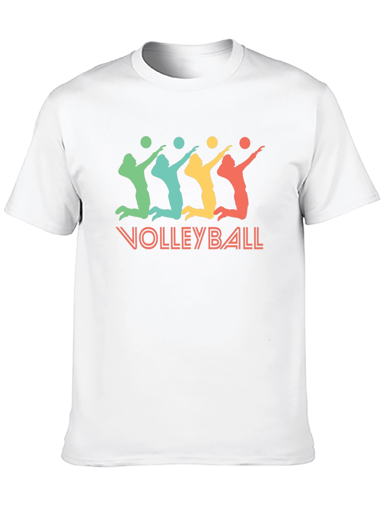 Volleyball Graphic T-Shirt - Black