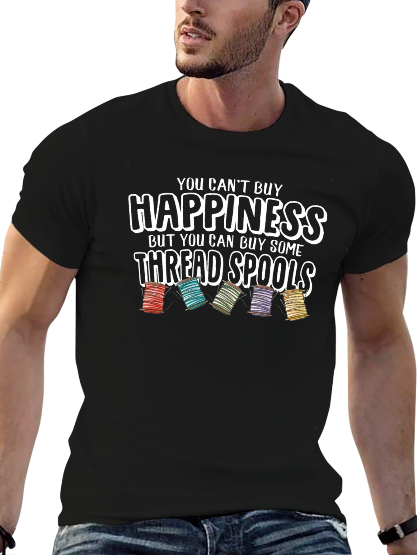 Happiness Thread Spools Graphic Tee