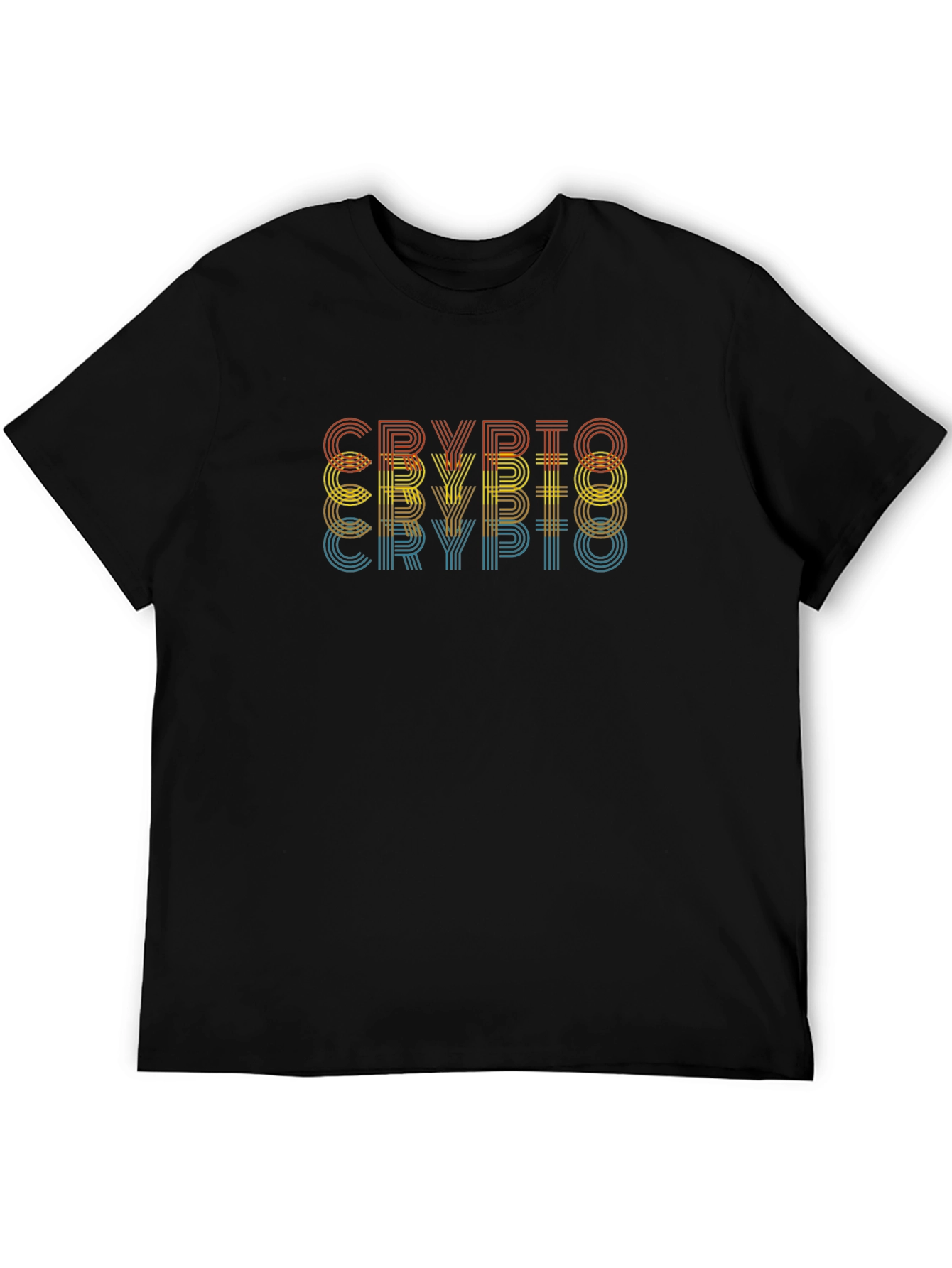 Retro Crypto Graphic Tee - Black