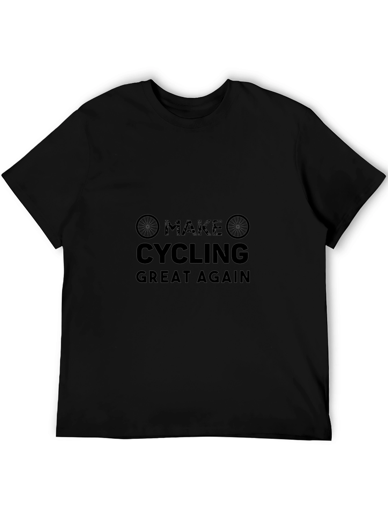 Make Cycling Great Again Black T-Shirt