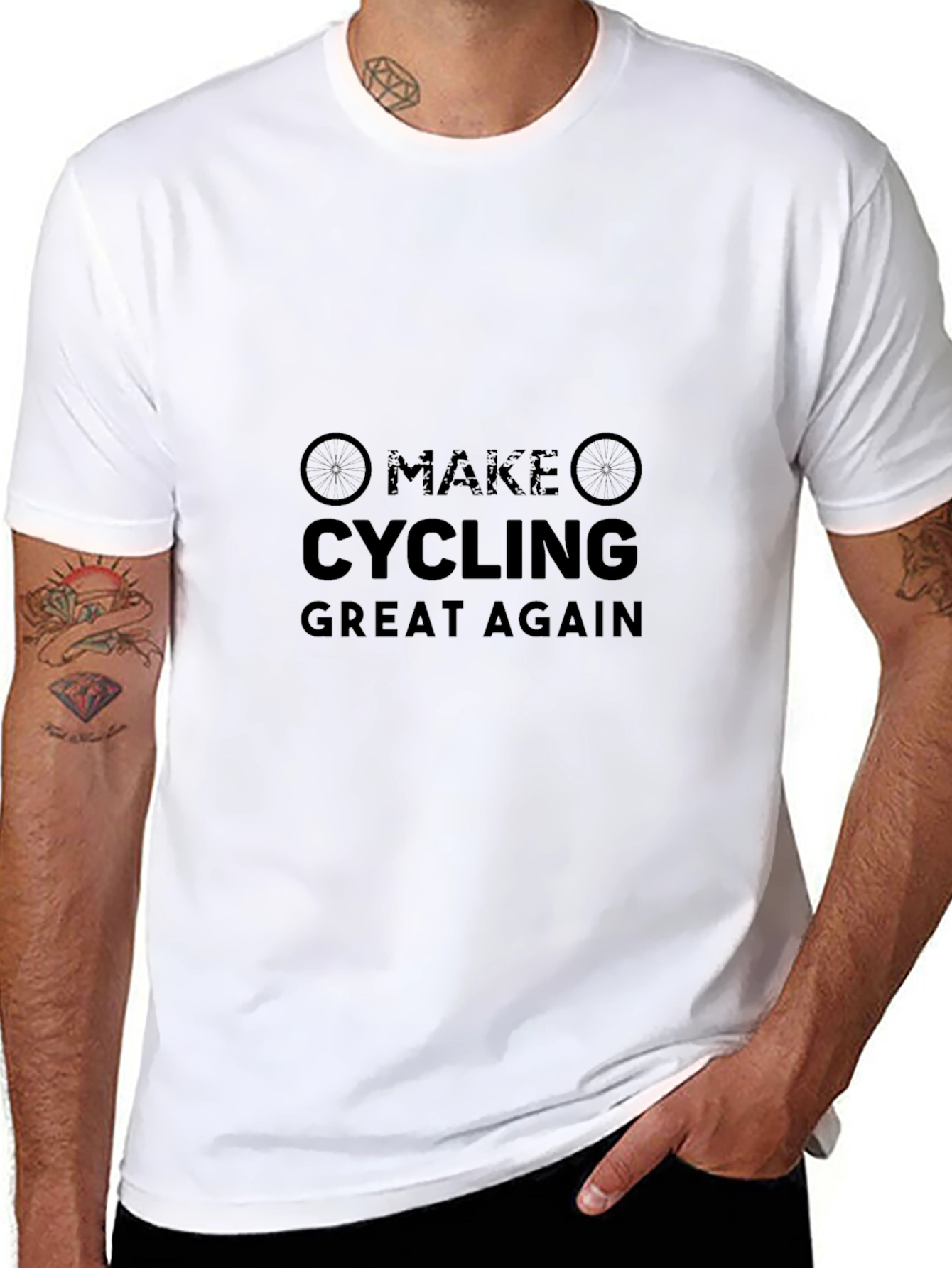 Make Cycling Great Again Black T-Shirt
