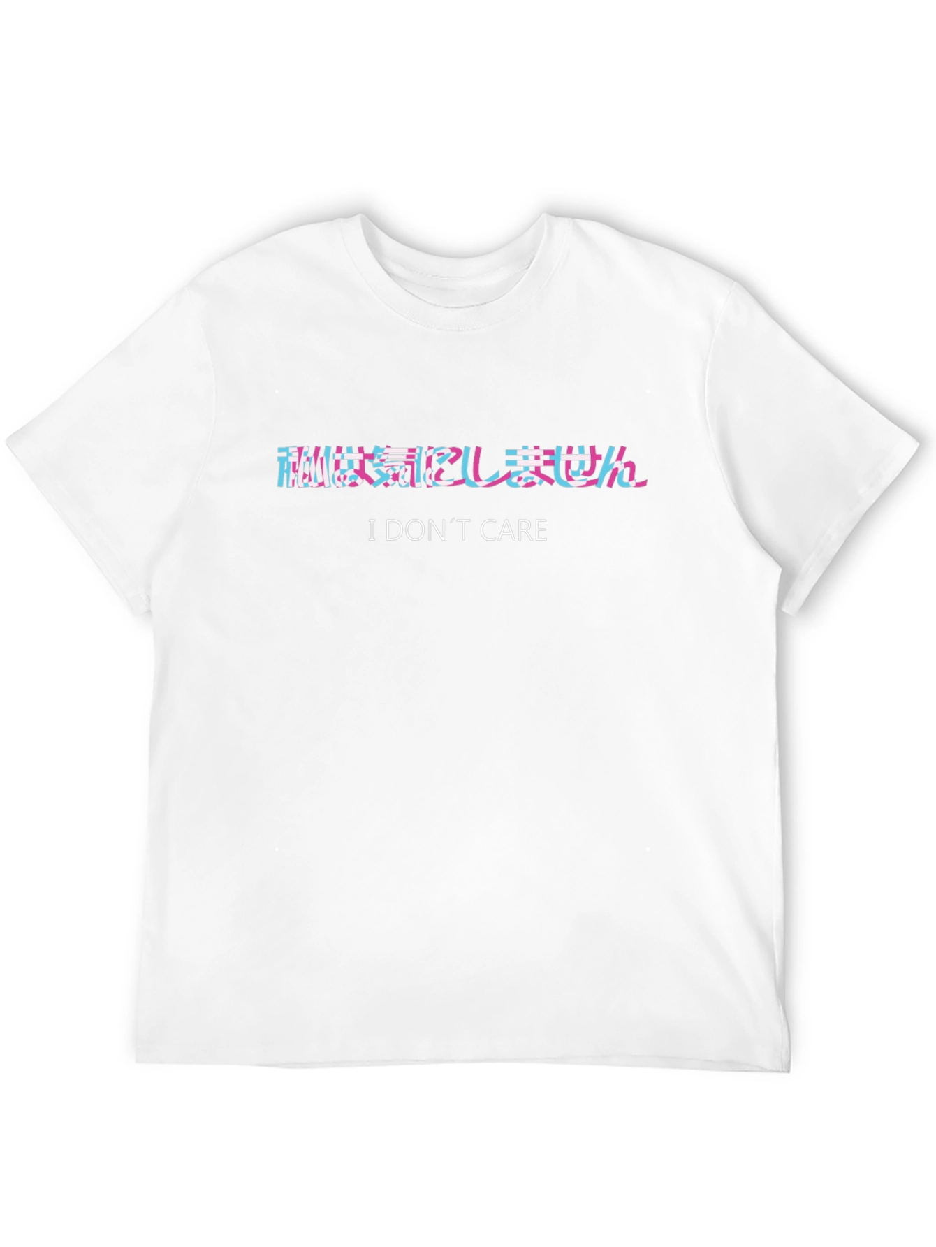 I Dont Care Graphic Tee - Black