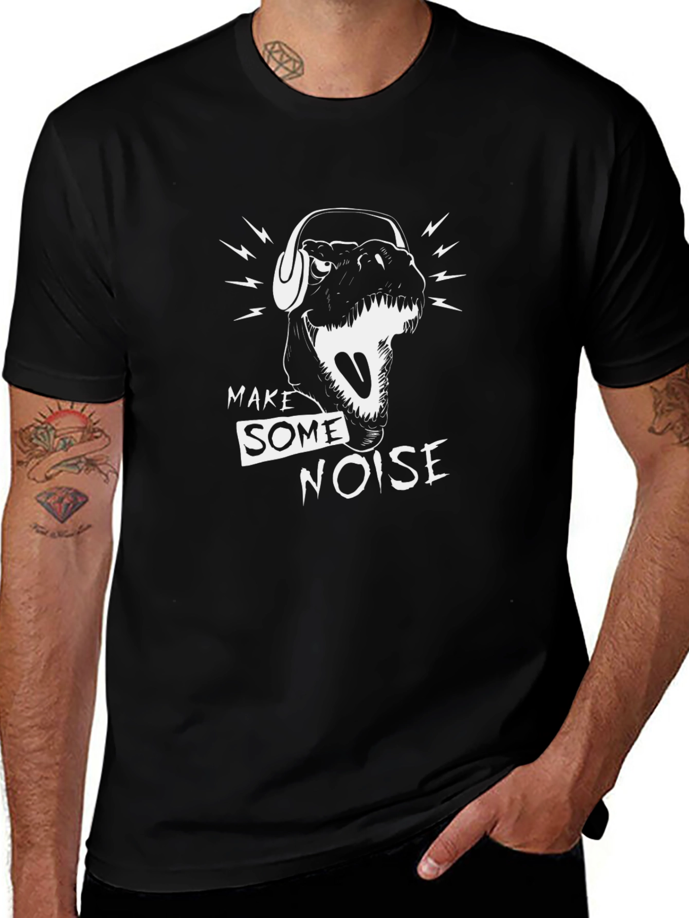 Dino DJ T-Shirt - Make Some Noise