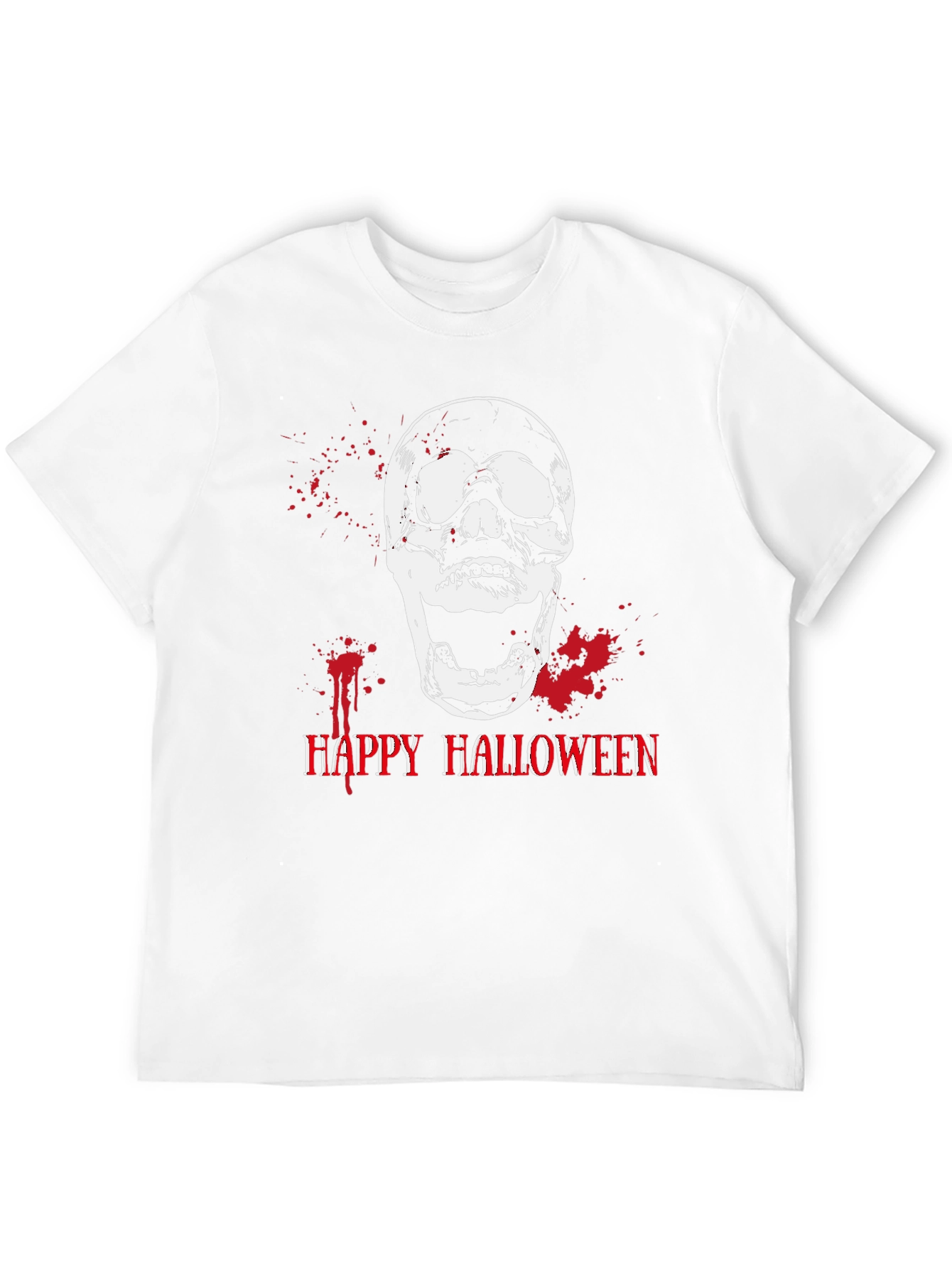 Skull Happy Halloween Graphic Tee