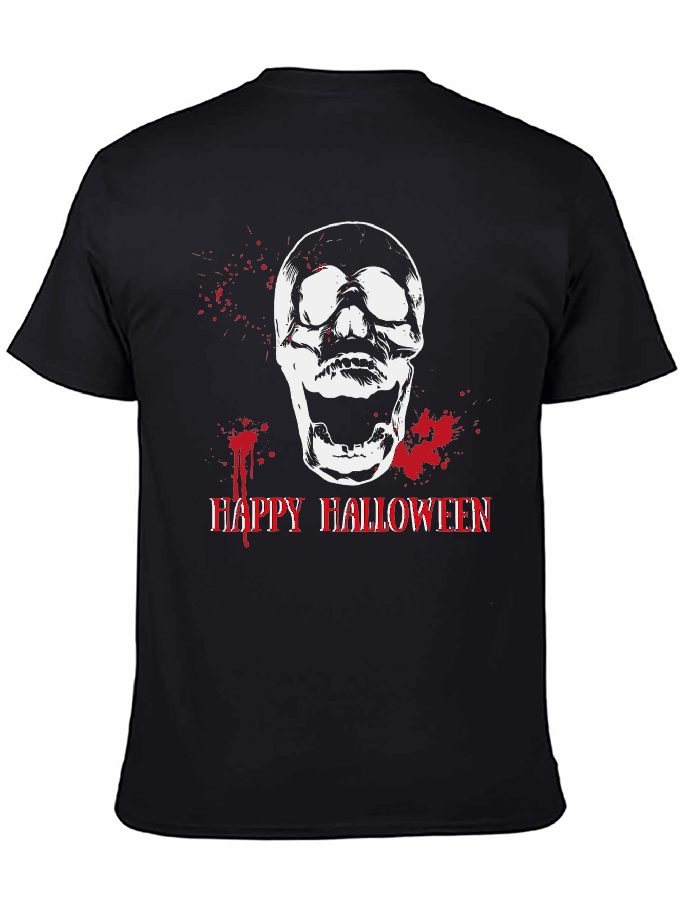 Skull Happy Halloween Graphic Tee