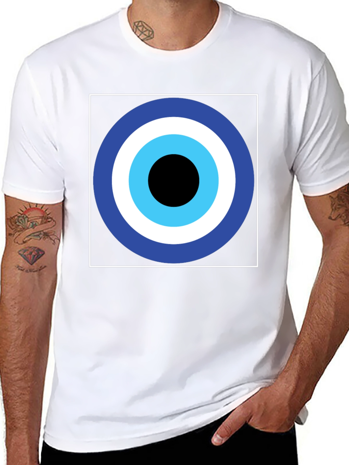 Evil Eye Graphic T-Shirt - Good Luck Charm
