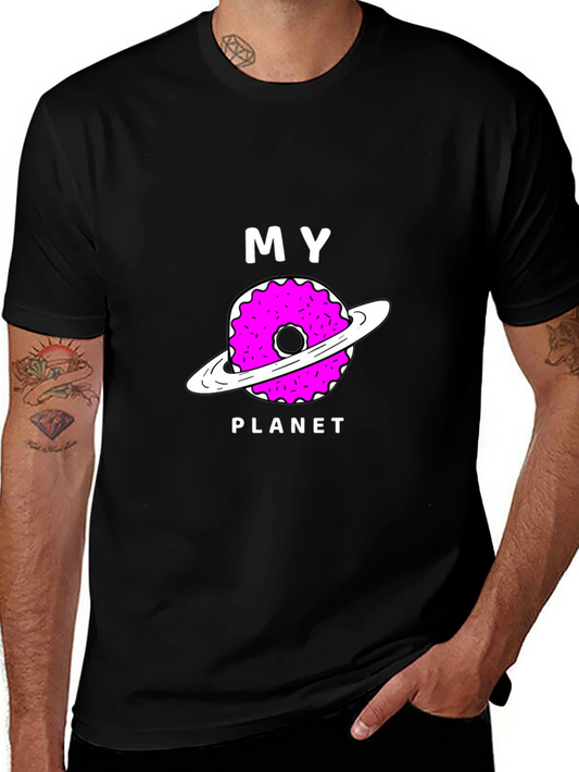 My Donut Planet Black Graphic T-Shirt