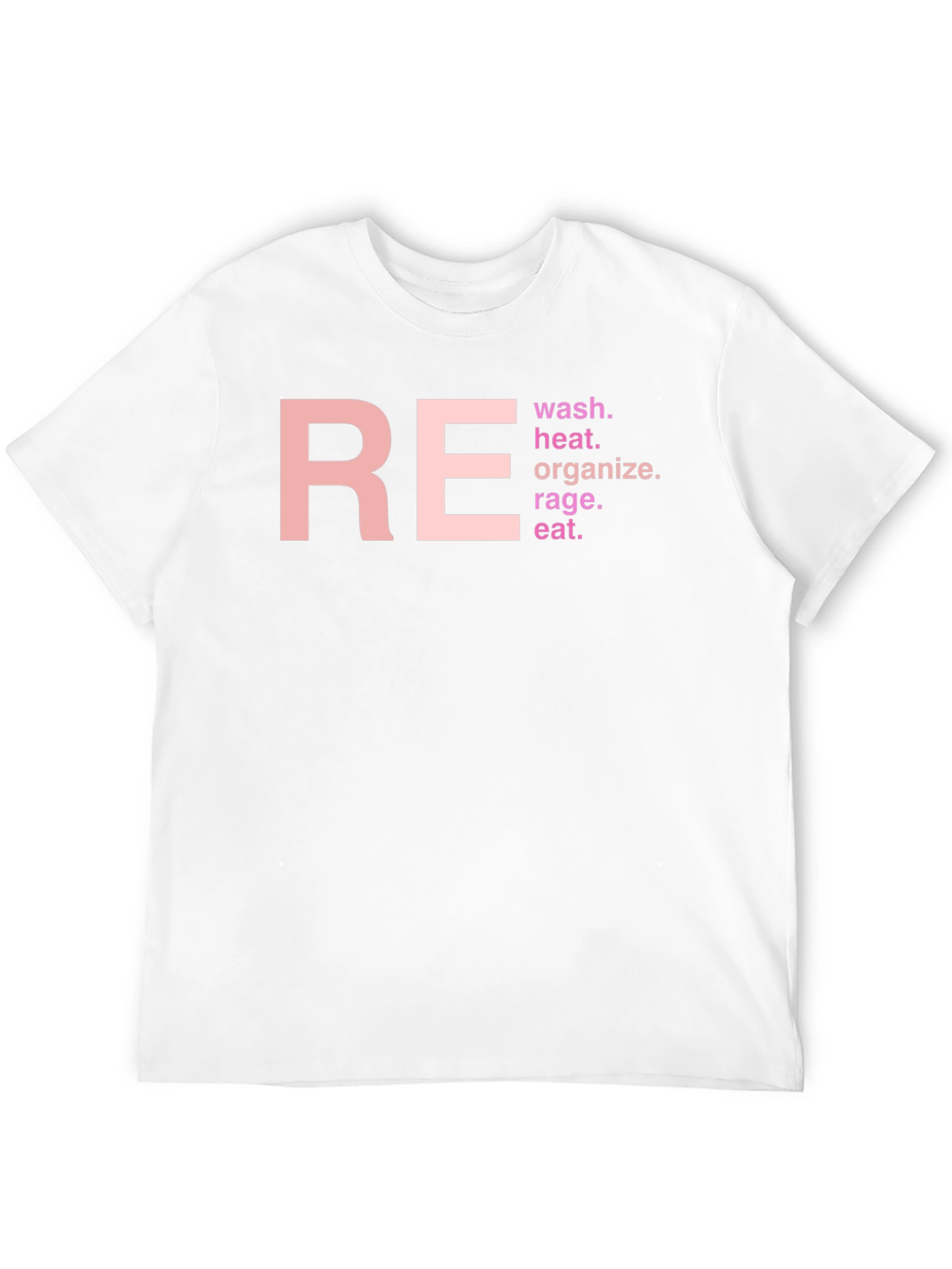 RE Wash Heat Organize Rage Eat T-Shirt