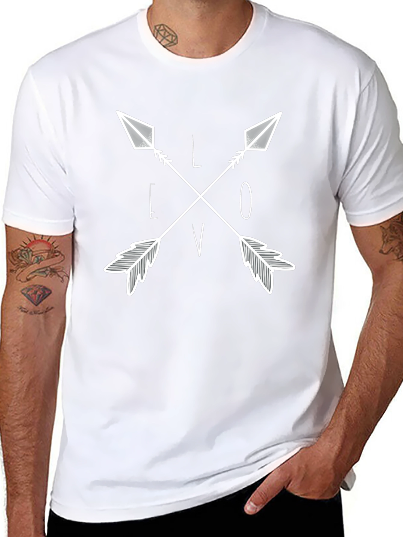 Love Arrows Graphic Tee - Stylish Casual Wear