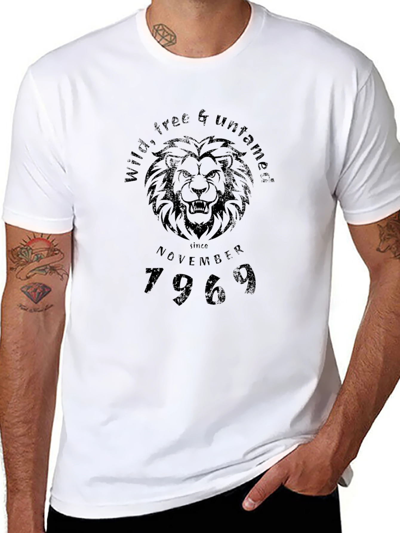 Wild & Untamed Lion Graphic T-Shirt - November 1969