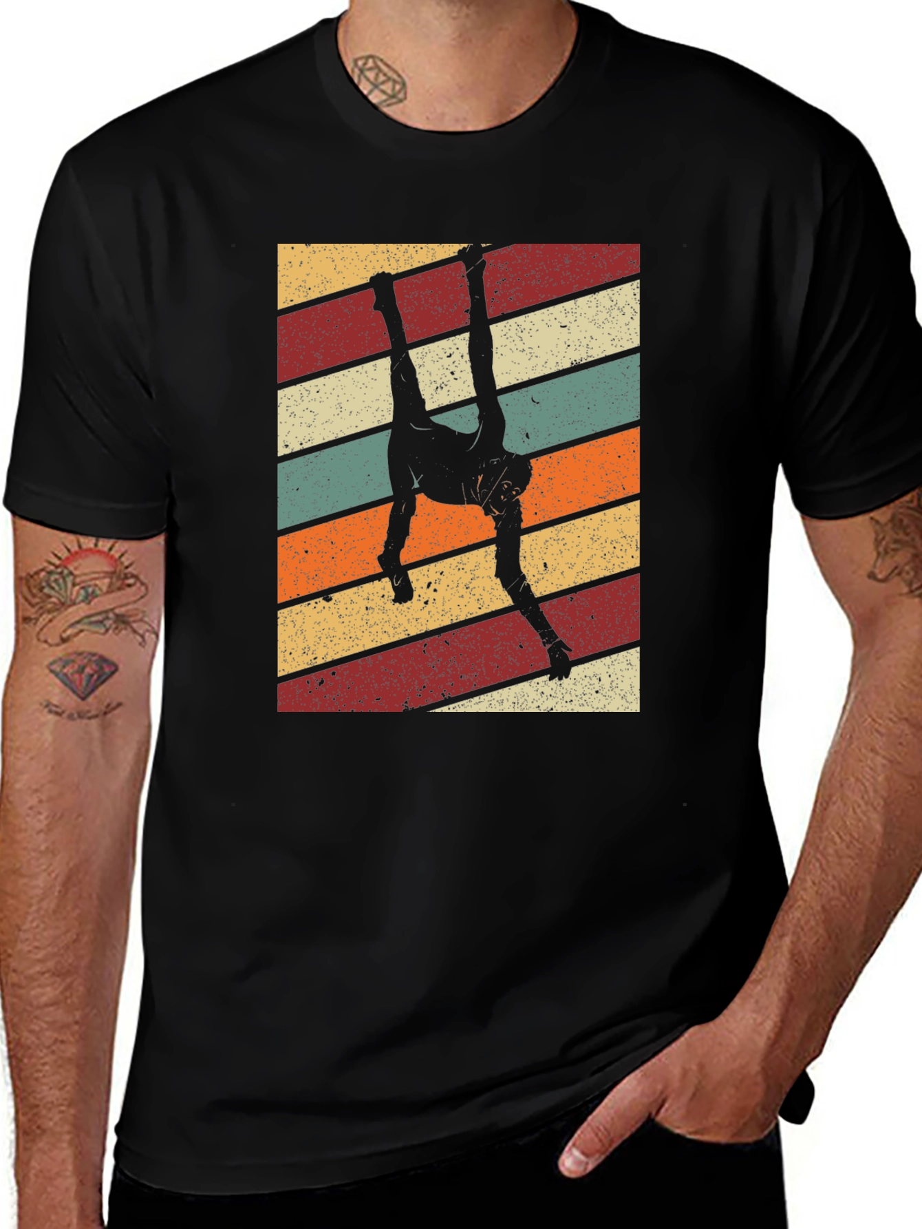 Retro Hanging Monkey Graphic Tee