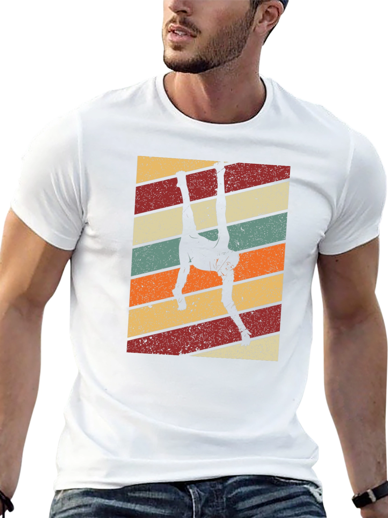 Retro Hanging Monkey Graphic Tee