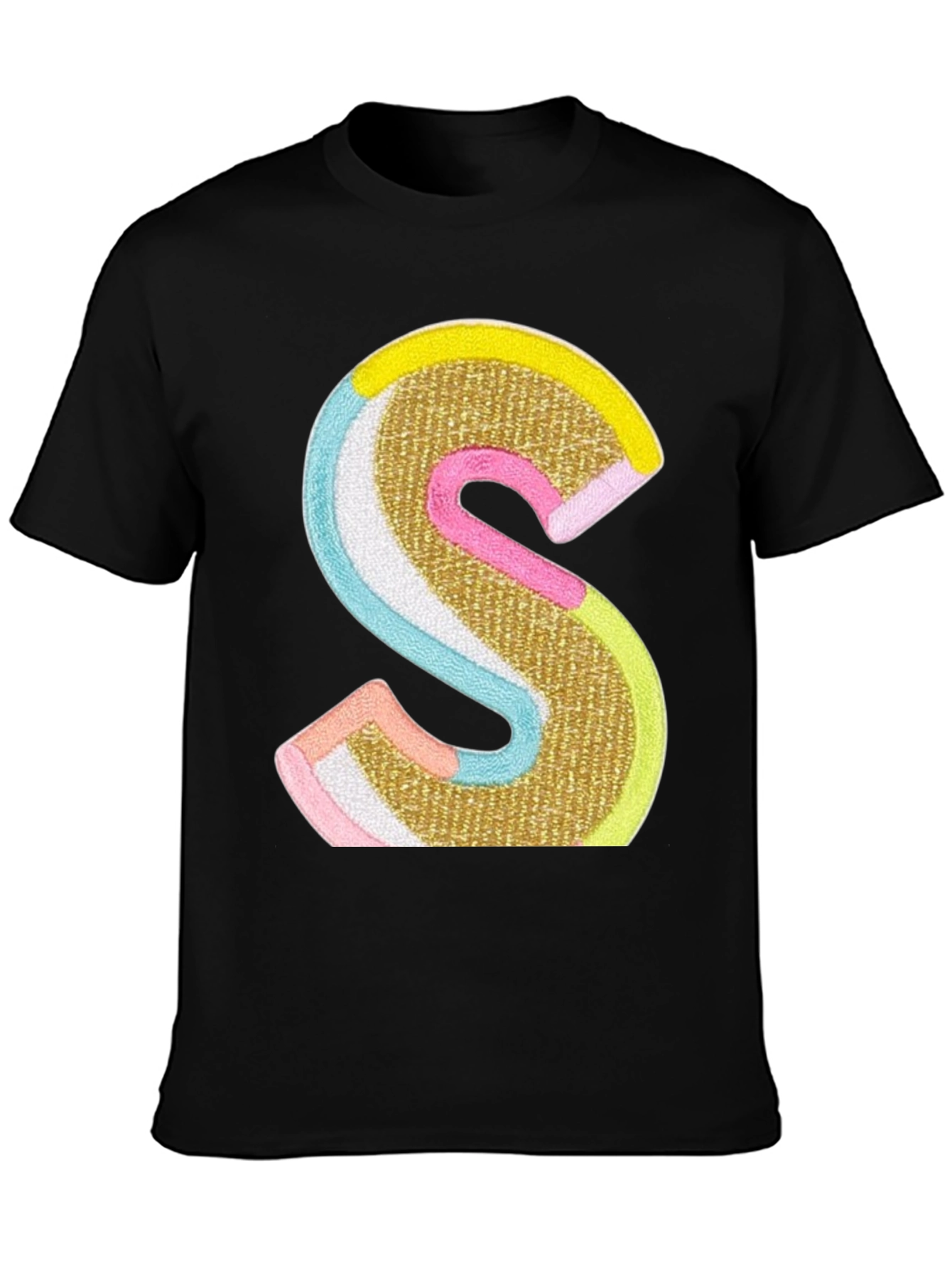 S Letter Graphic Tee - Statement Style