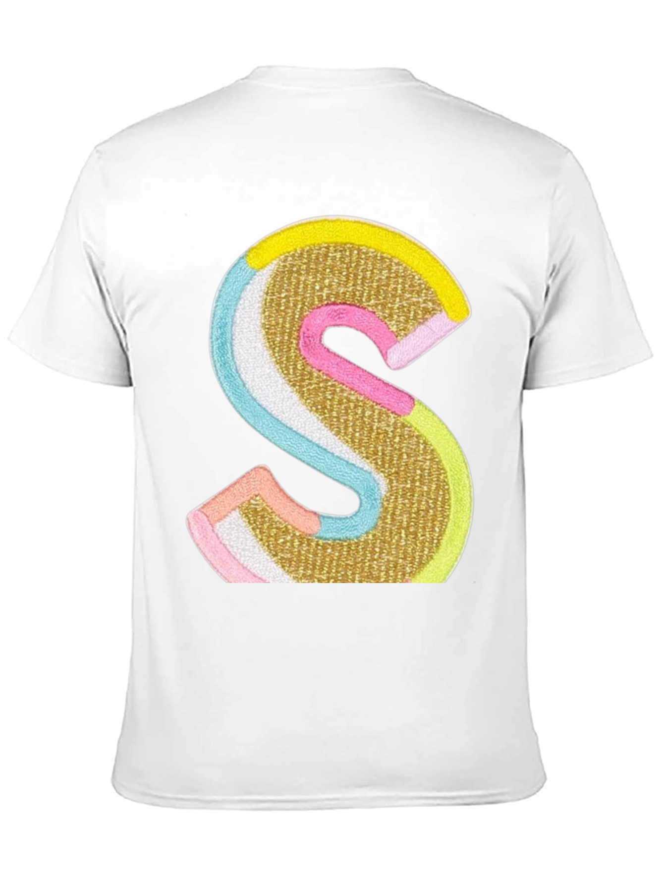 S Letter Graphic Tee - Statement Style