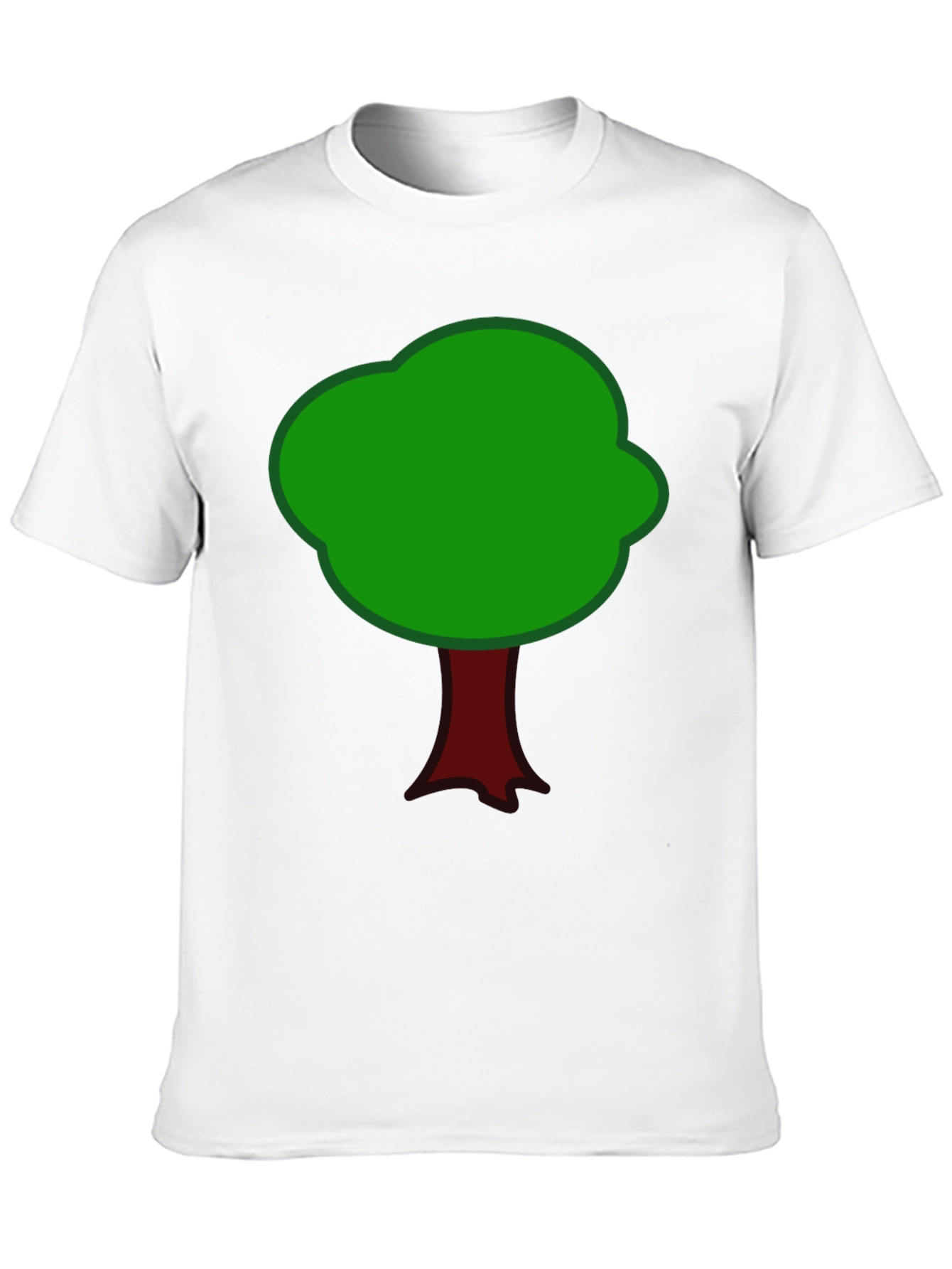 Cartoon Tree Graphic T-Shirt