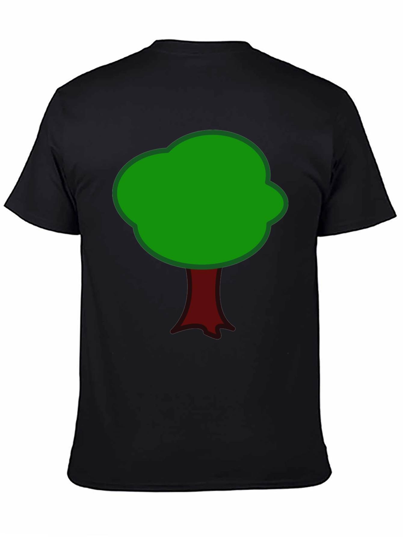 Cartoon Tree Graphic T-Shirt