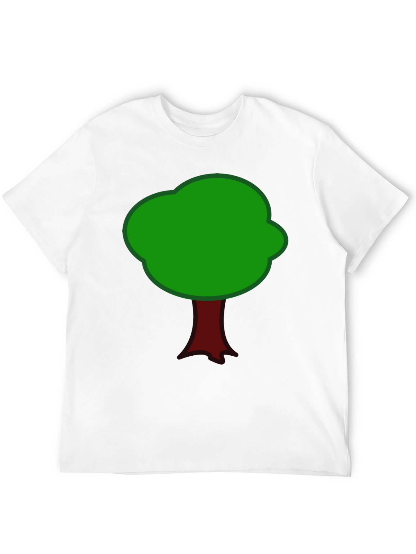 Cartoon Tree Graphic T-Shirt