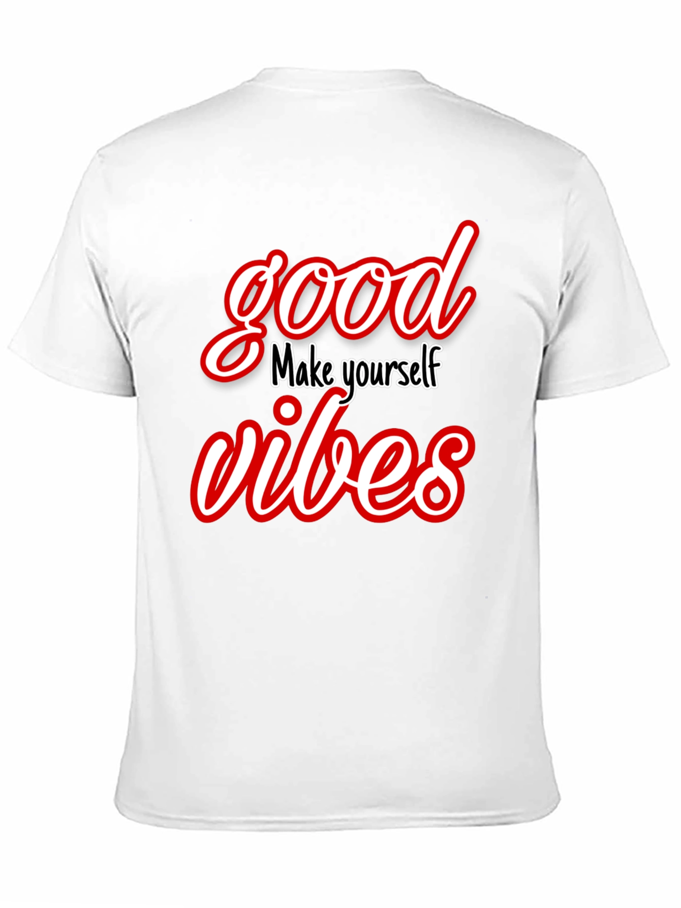 Good Vibes Graphic Tee - Trendy Black T-Shirt