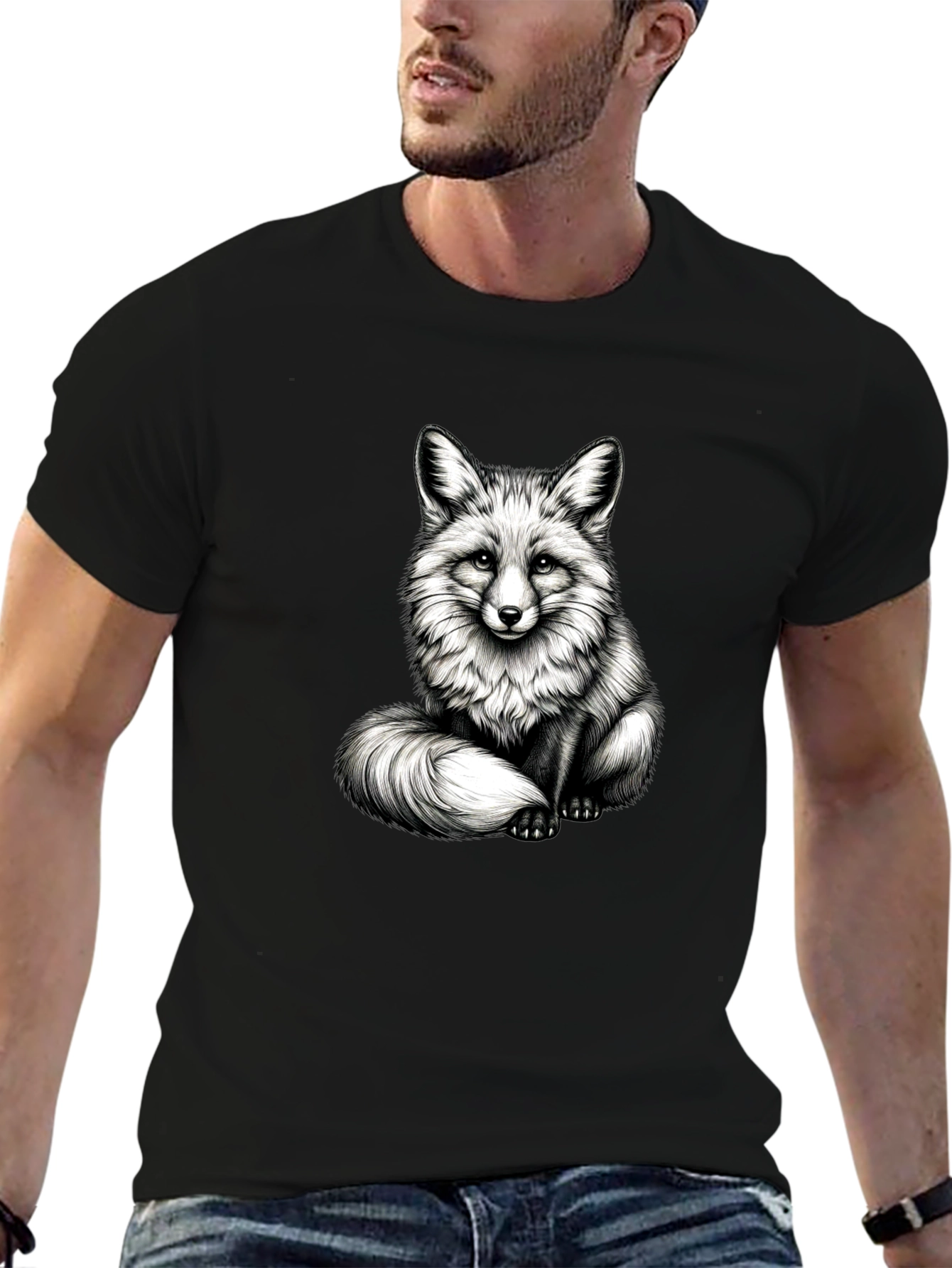 Fox Graphic Black T-Shirt