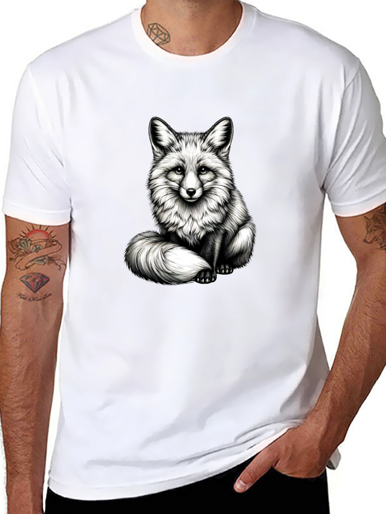 Fox Graphic Black T-Shirt