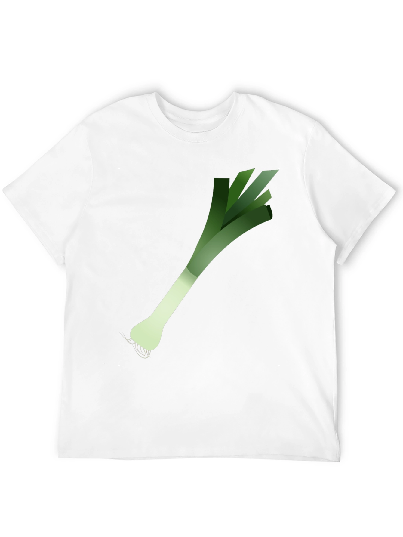 Leek Graphic Print Black T-Shirt