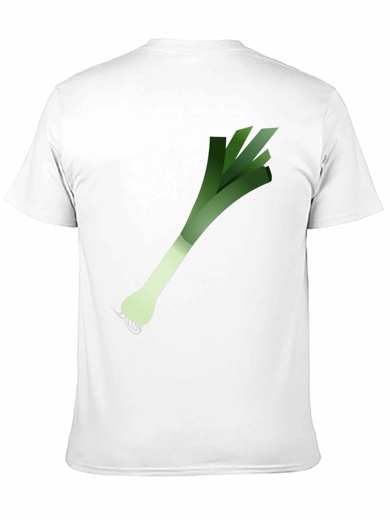 Leek Graphic Print Black T-Shirt