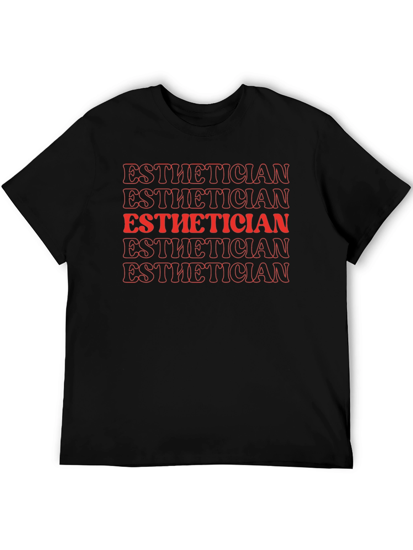Esthetician Graphic Tee - Retro Style Text Design
