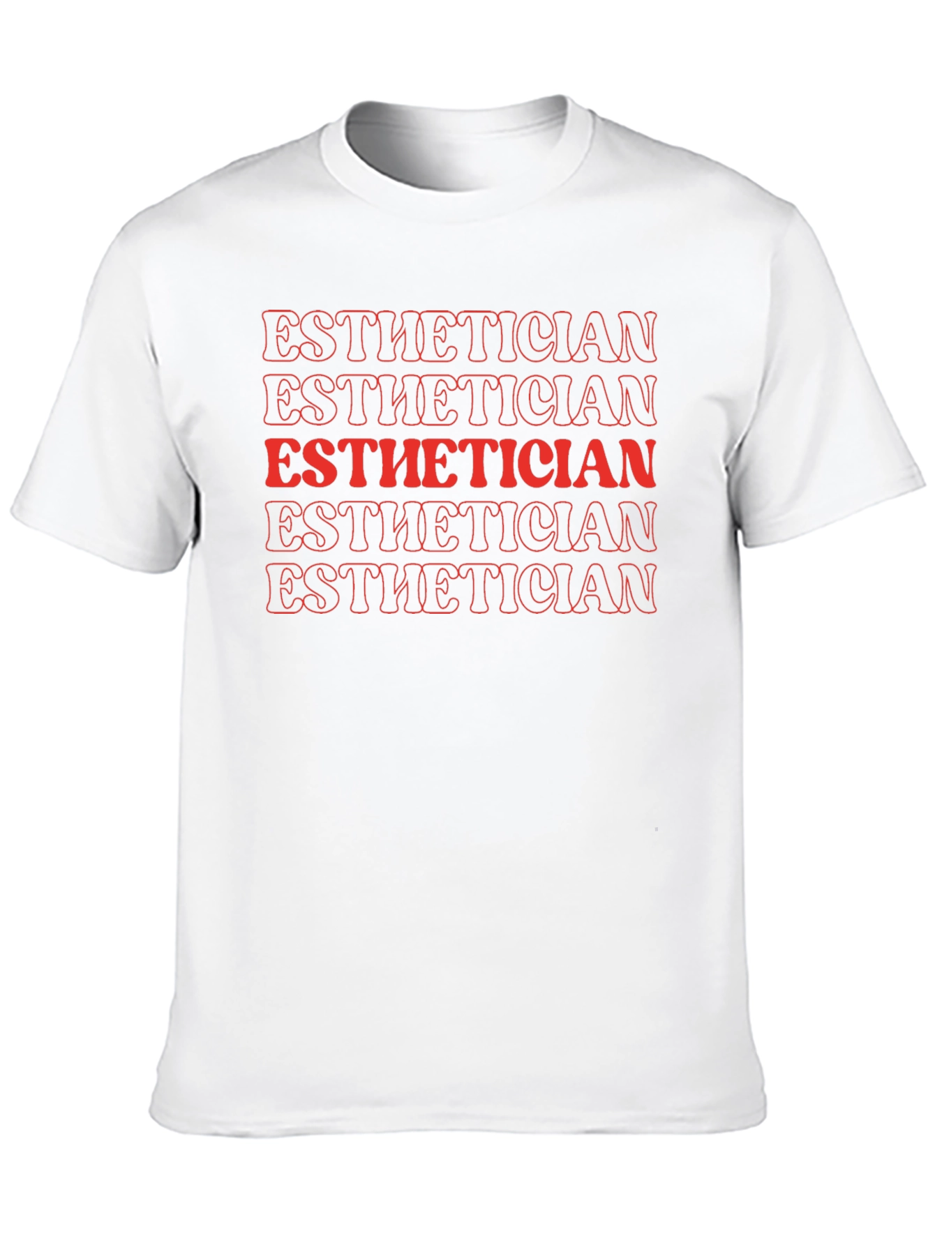 Esthetician Graphic Tee - Retro Style Text Design