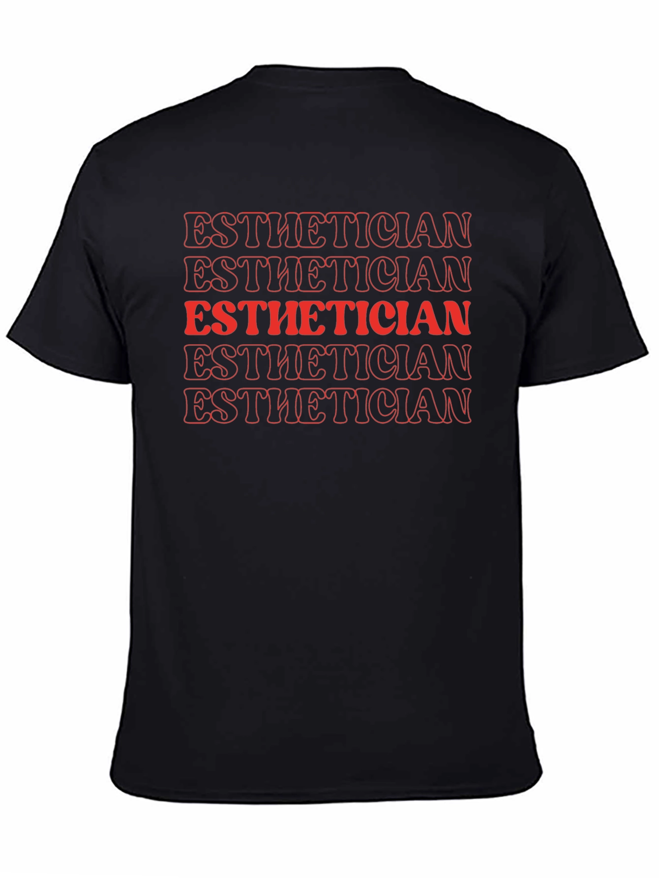 Esthetician Graphic Tee - Retro Style Text Design