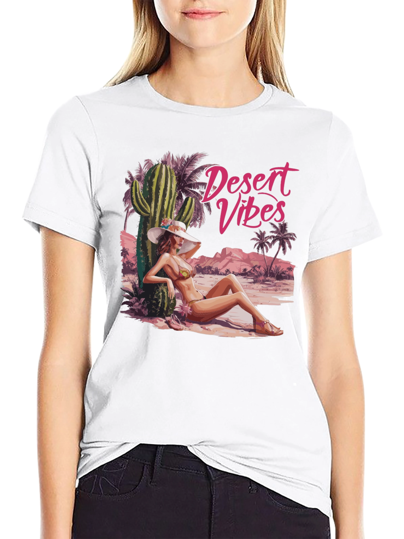 Desert Vibes T-Shirt - Black Graphic Tee