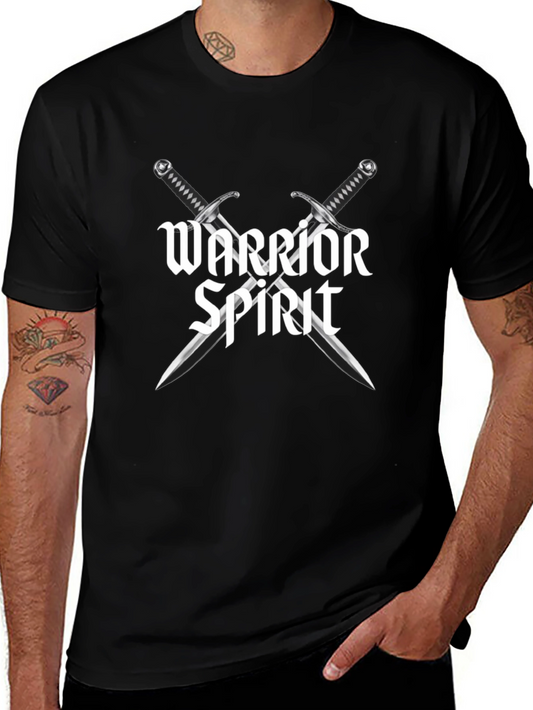 Warrior Spirit Graphic T-Shirt - Black