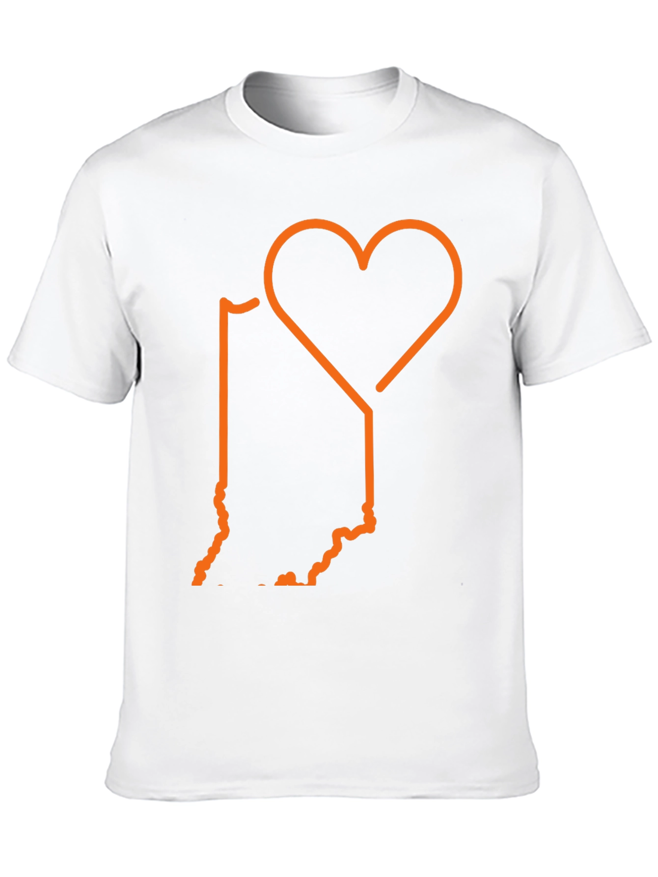 Indiana State Love Graphic T-Shirt - Black