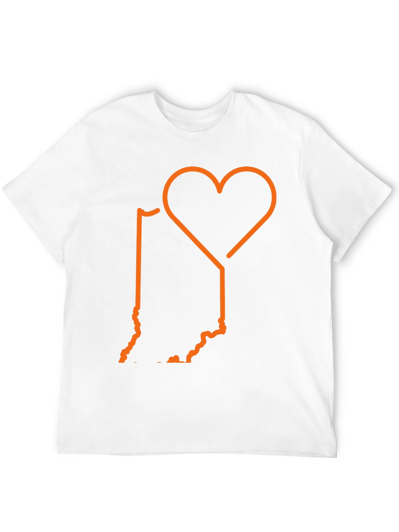 Indiana State Love Graphic T-Shirt - Black