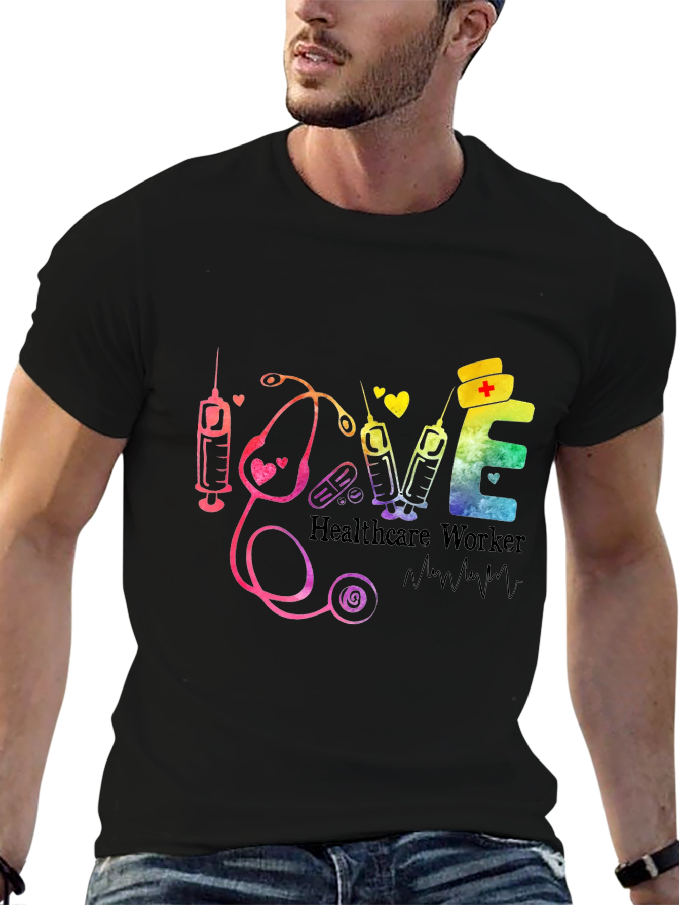 Healthcare Worker Love Graphic Tee