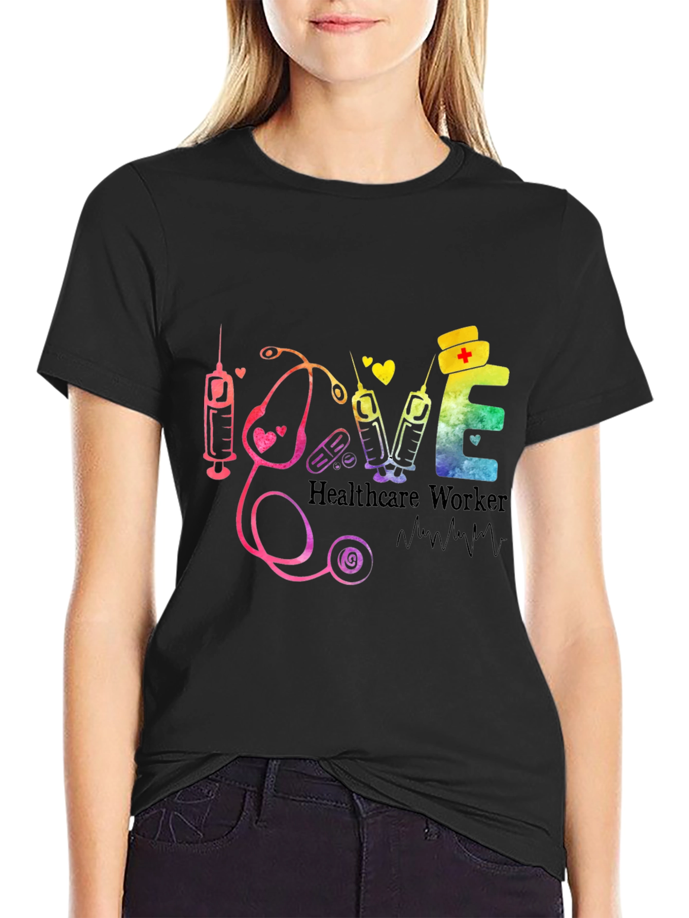 Healthcare Worker Love Graphic Tee