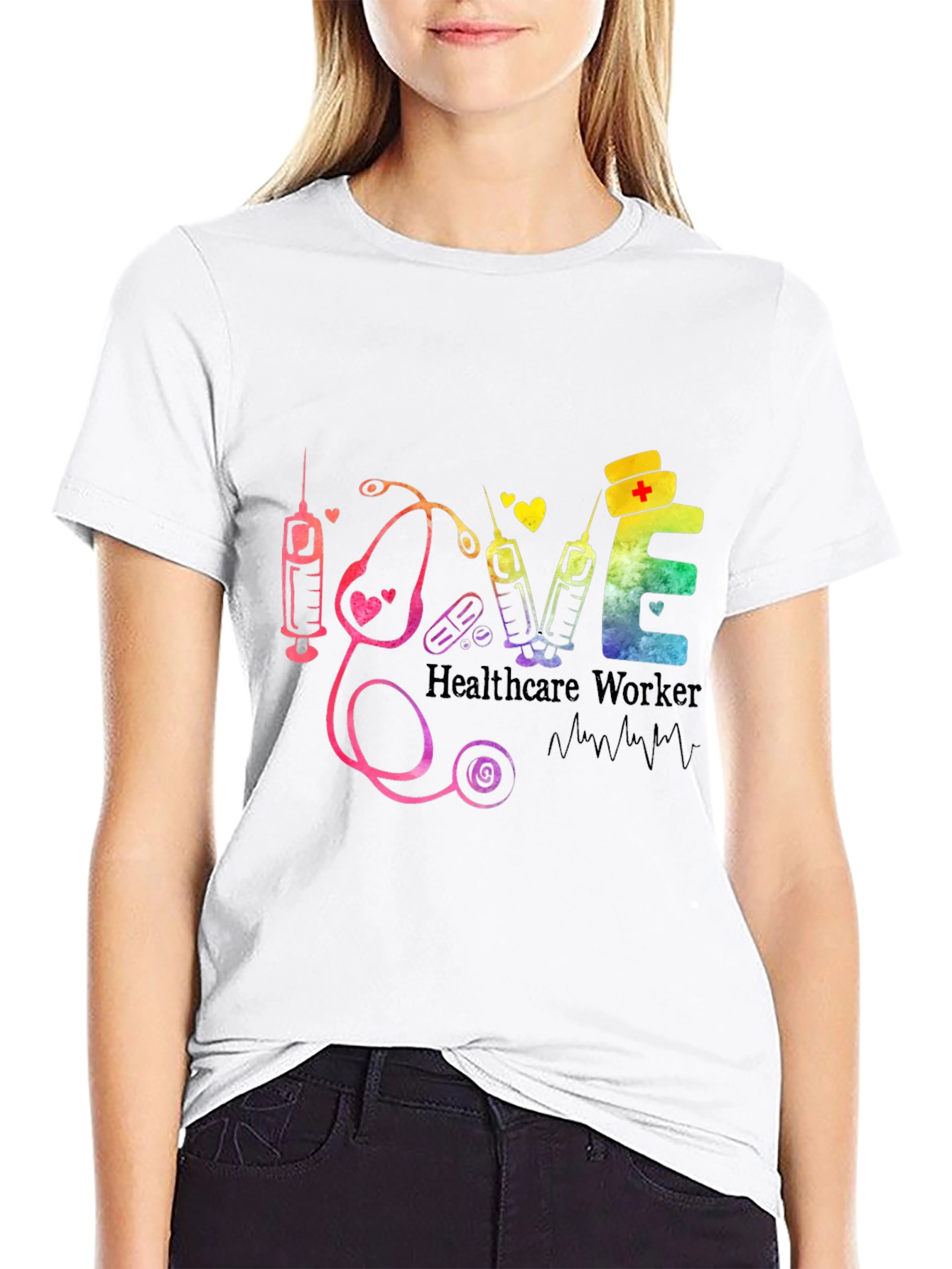 Healthcare Worker Love Graphic Tee
