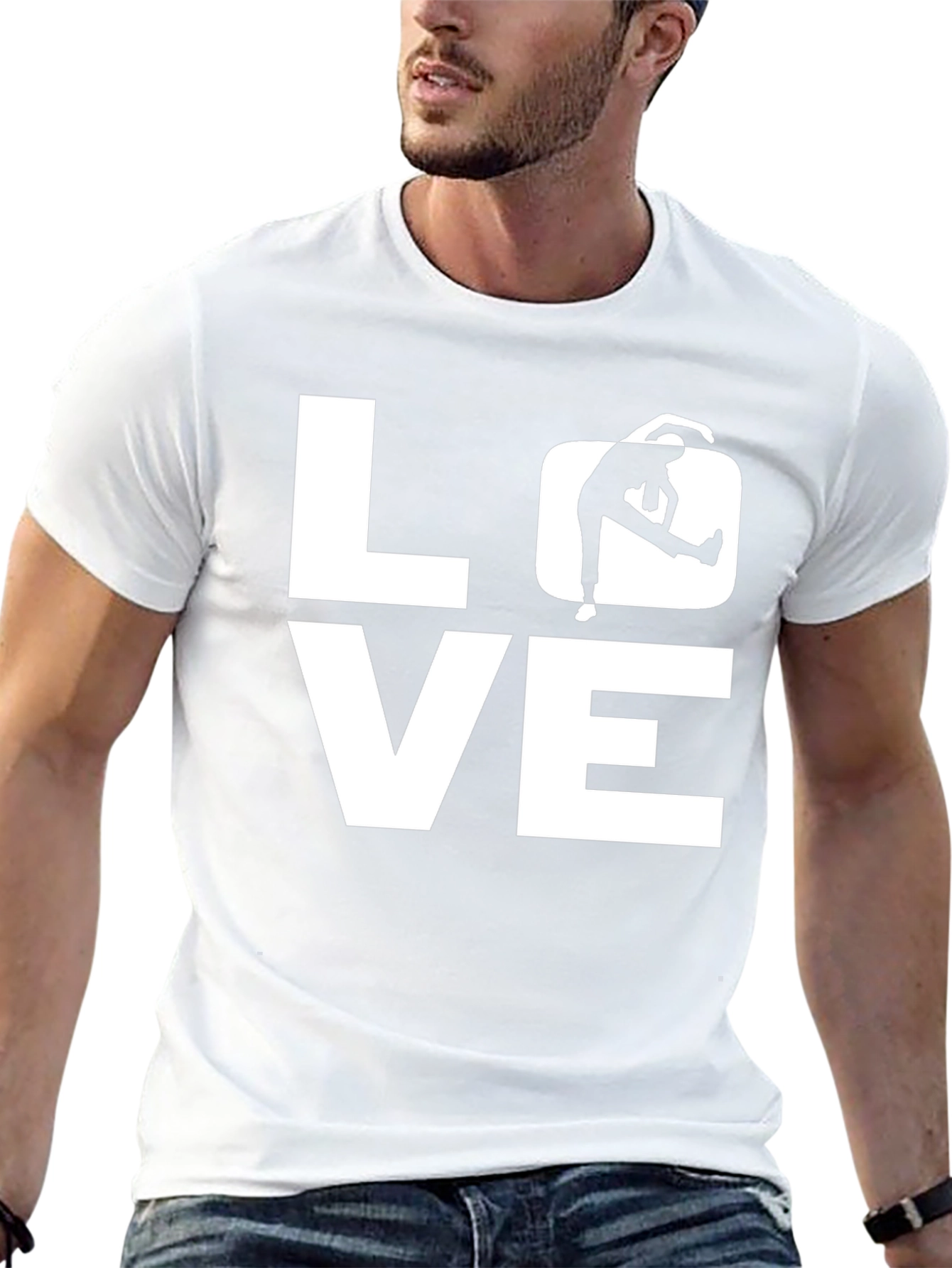 LOVE Yoga Black Graphic T-Shirt