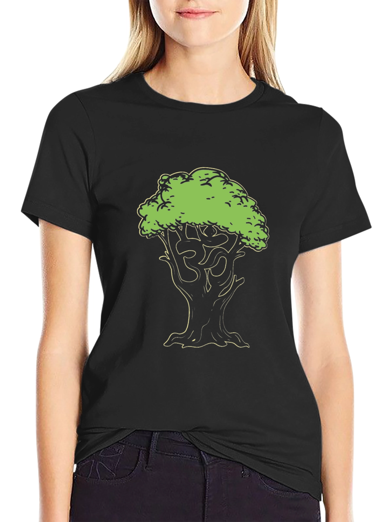 Om Tree Graphic T-Shirt