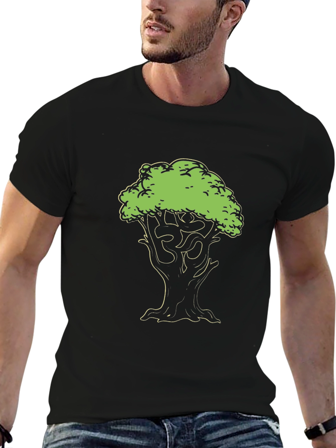 Om Tree Graphic T-Shirt