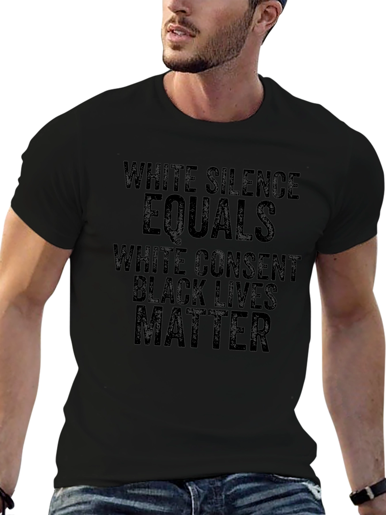 Black Lives Matter T-Shirt - White Silence Consent