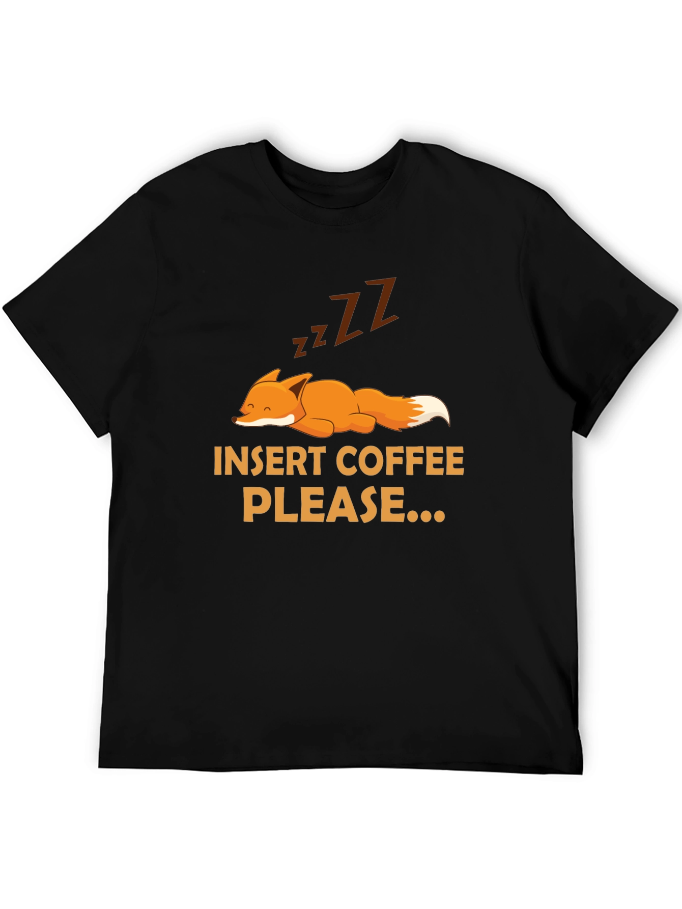 Insert Coffee Please Fox Graphic Tee