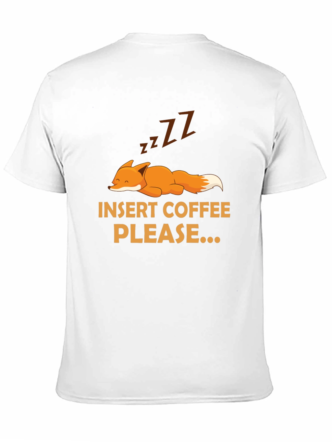 Insert Coffee Please Fox Graphic Tee