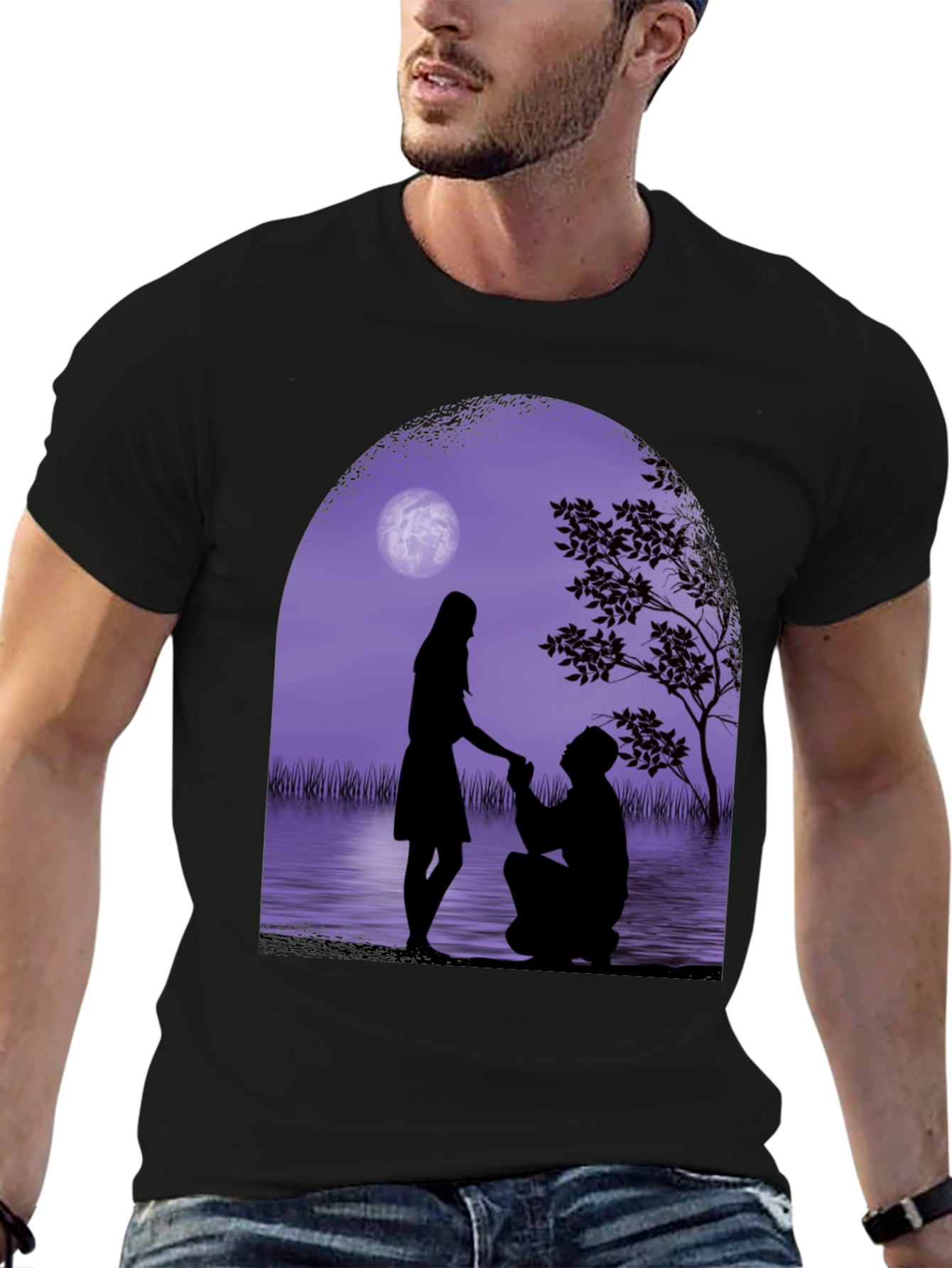 Romantic Proposal Graphic Tee
