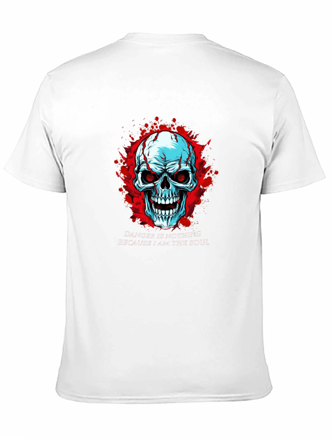 Skull Graphic Tee - Danger Is Nothing Soul T-Shirt