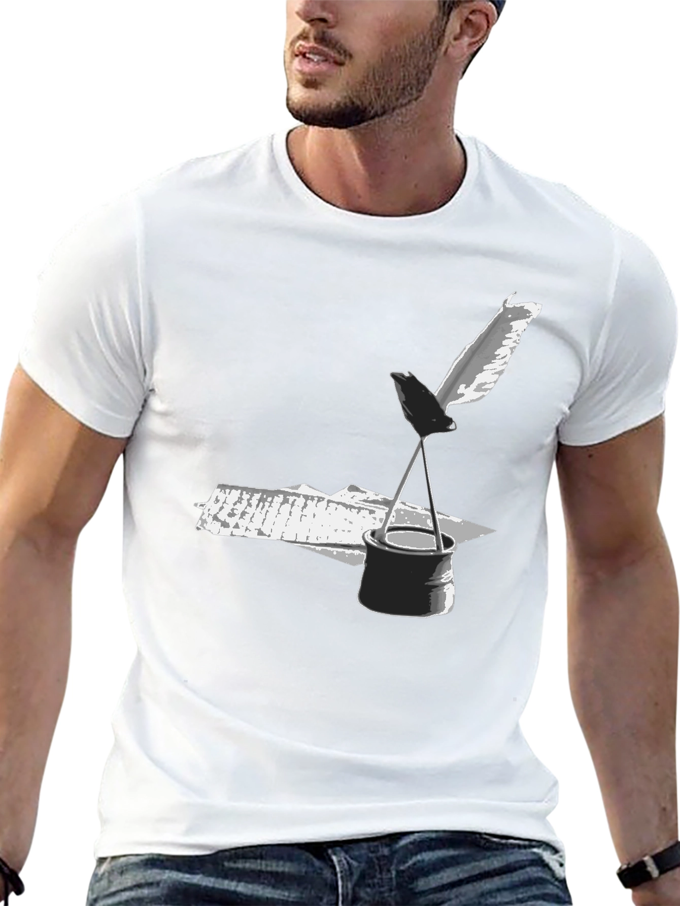 Inkwell & Quill Graphic Tee - Black