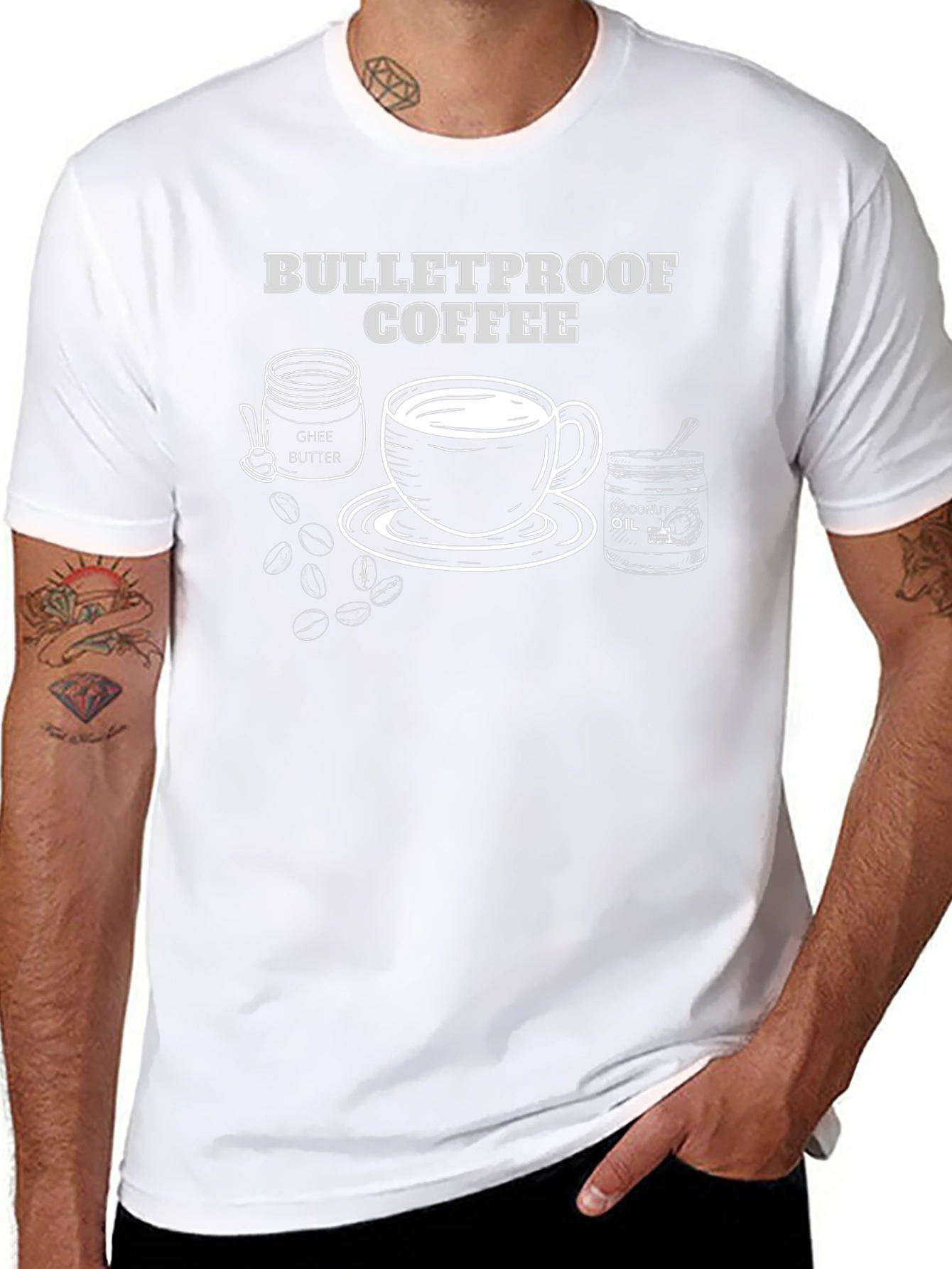 Bulletproof Coffee T-Shirt: Ghee & Coconut Oil