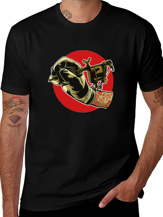 Tattoo Artist Black Graphic T-Shirt